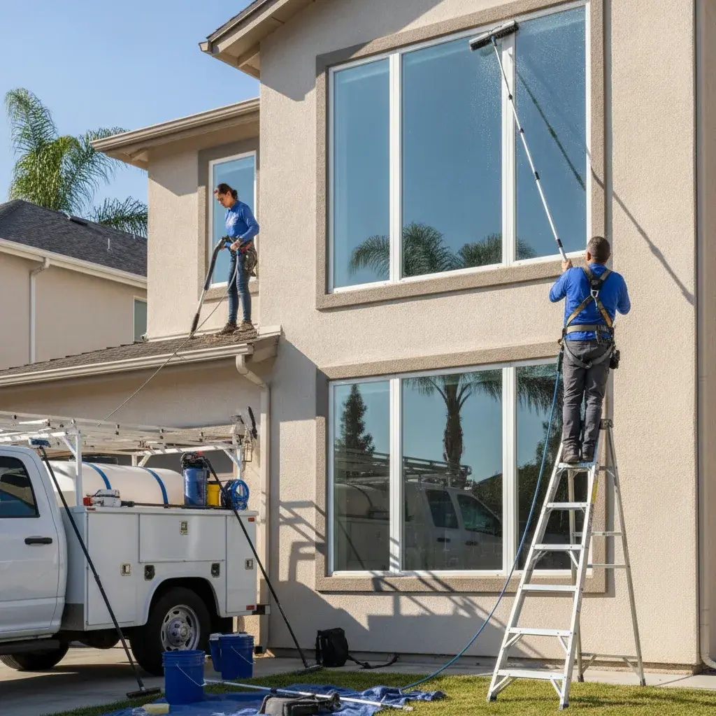 Downspout Cleaning in Sacramento, California