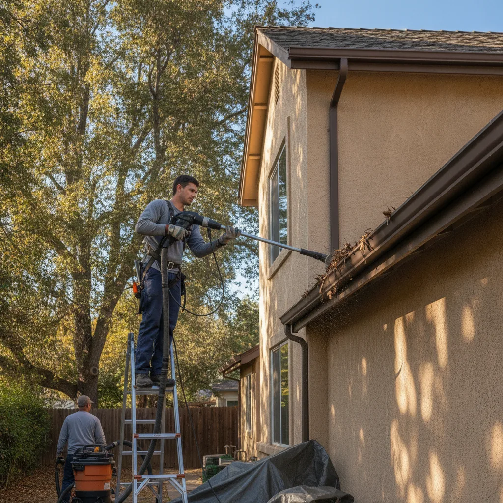 Commercial Gutter Cleaning in Sacramento, CA